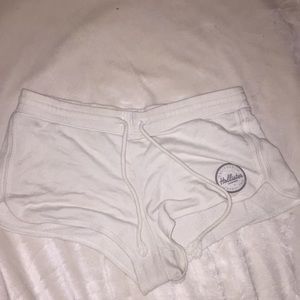 White Hollister Lounge Shorts